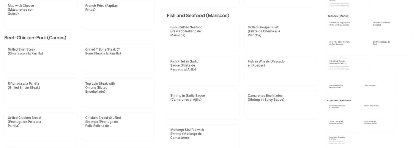 SKY BLUE RESTAURANT & LONGE Menu