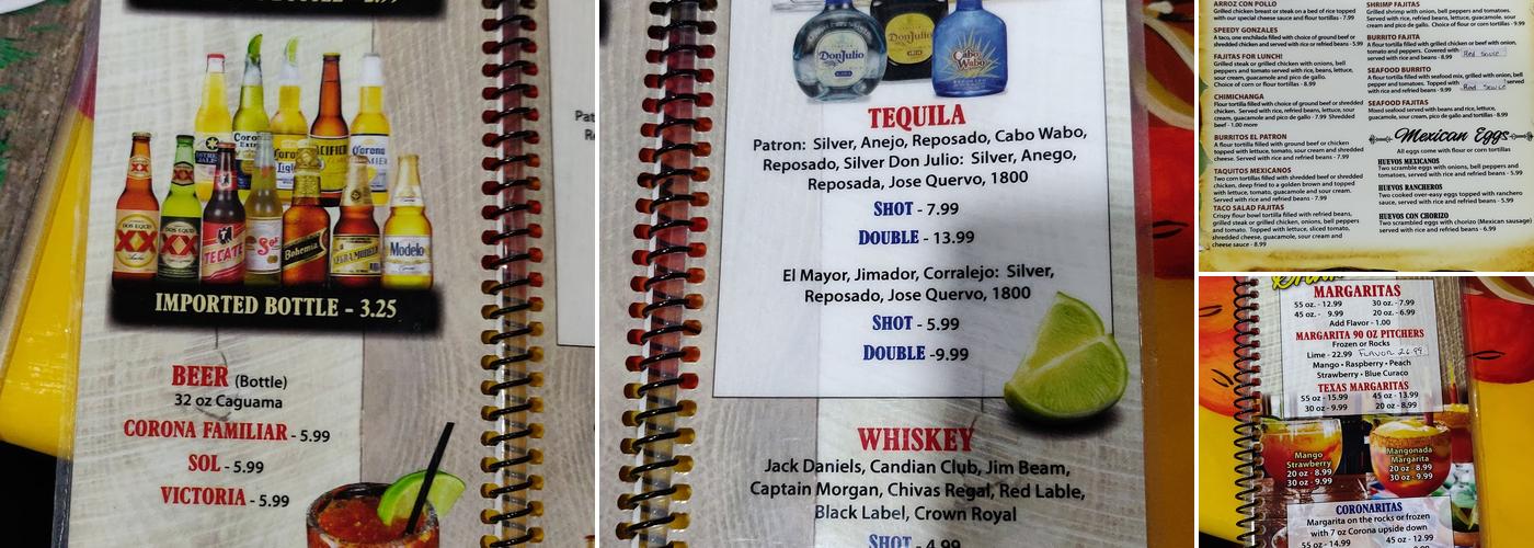 El Patron Mexican Restaurant Menu