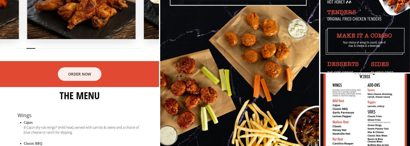 Firebelly Wings Menu