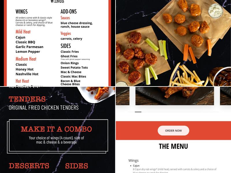 Firebelly Wings Menu