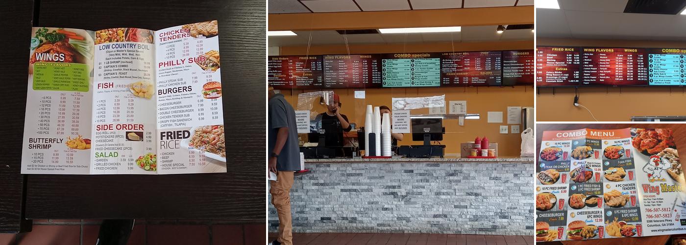 Wing Master Menu