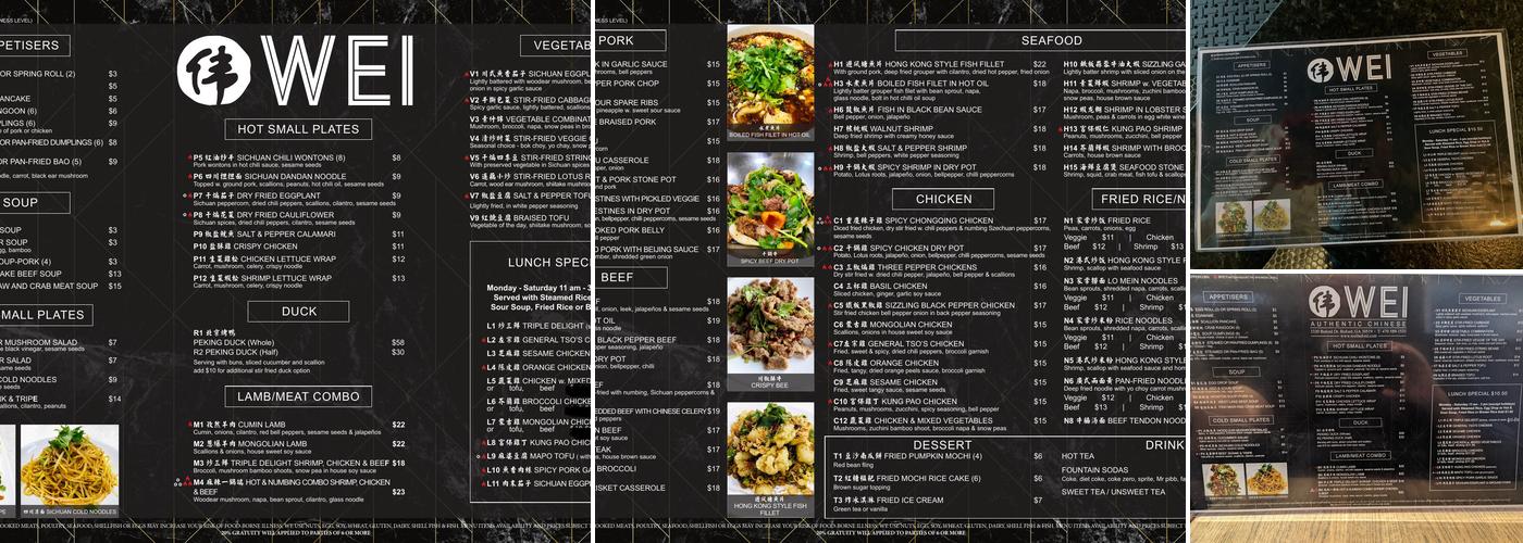 WEI Buford Authentic Chinese Menu