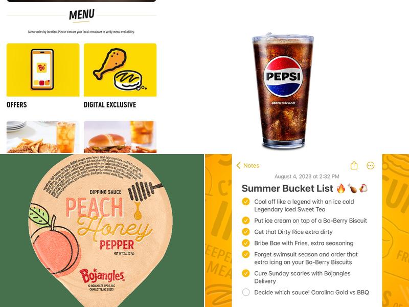 Bojangles Menu