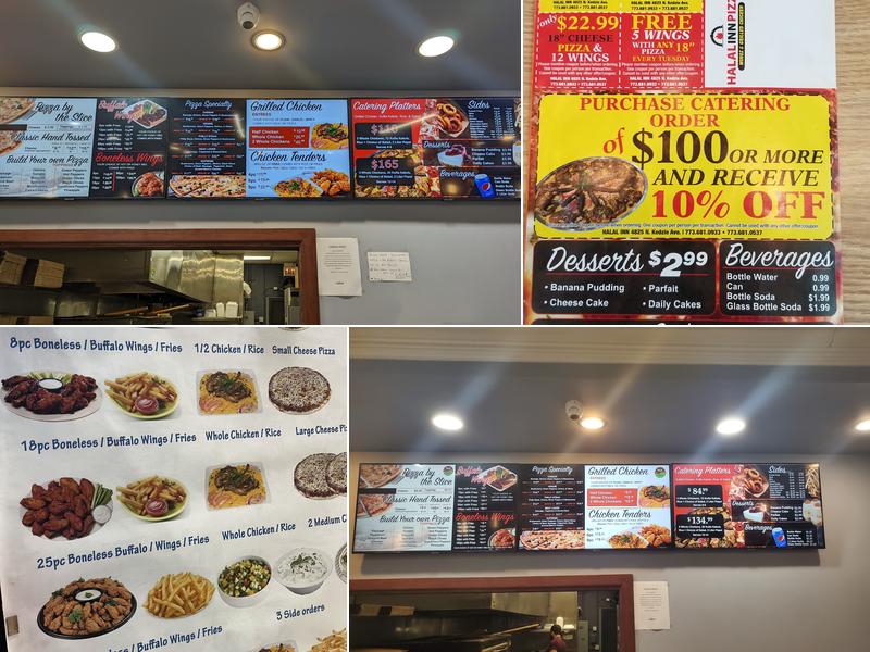 HALAL INN (Pizza, Wings & Grilled Chicken) Menu