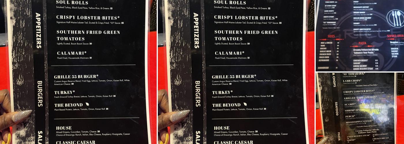 Grille 55 Downtown Menu