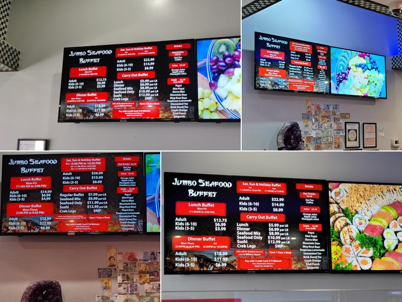 Jumbo Seafood Buffet Menu