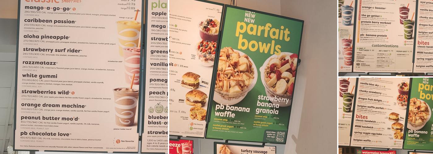 Jamba Menu