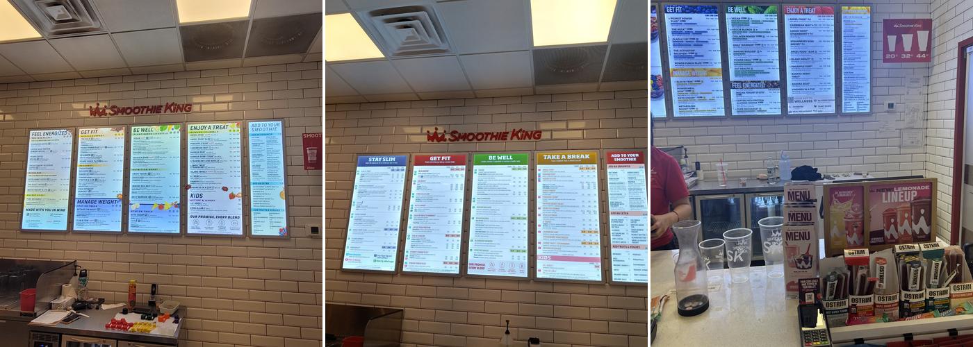 Smoothie King Menu