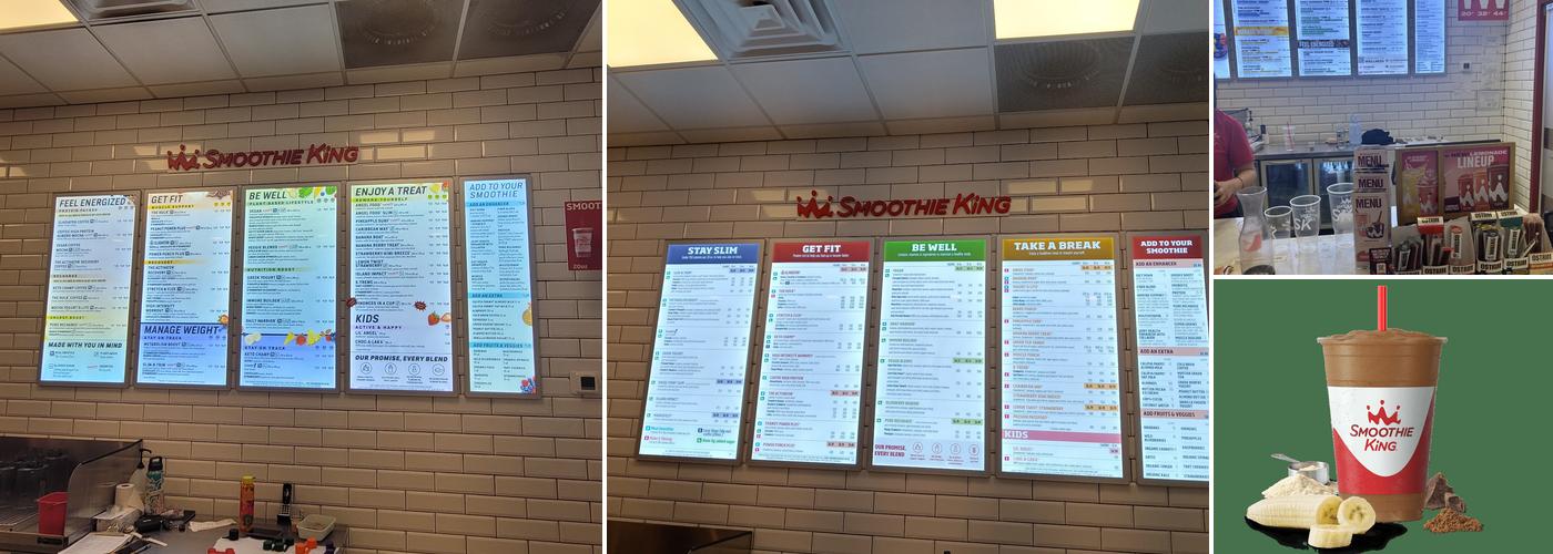 Smoothie King Menu