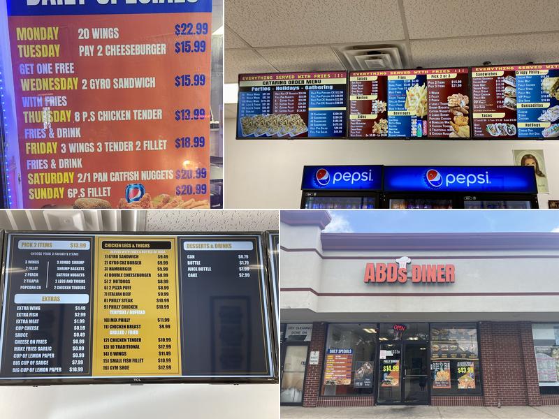 Abds Diner Menu