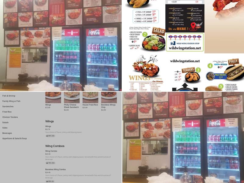 Wild Wing Station Menu