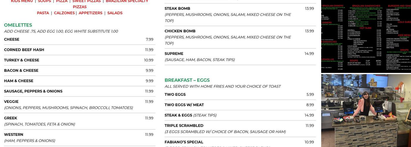 Mixed Grill & Cafe Menu