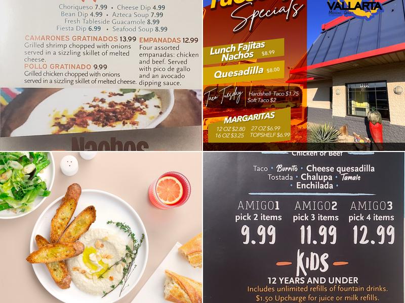 Vallarta Mexican Grill Menu