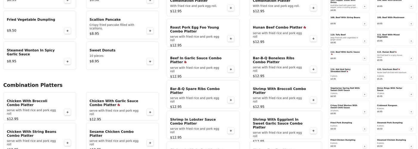 888 Kitchen Menu