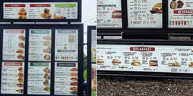 Arby's Menu