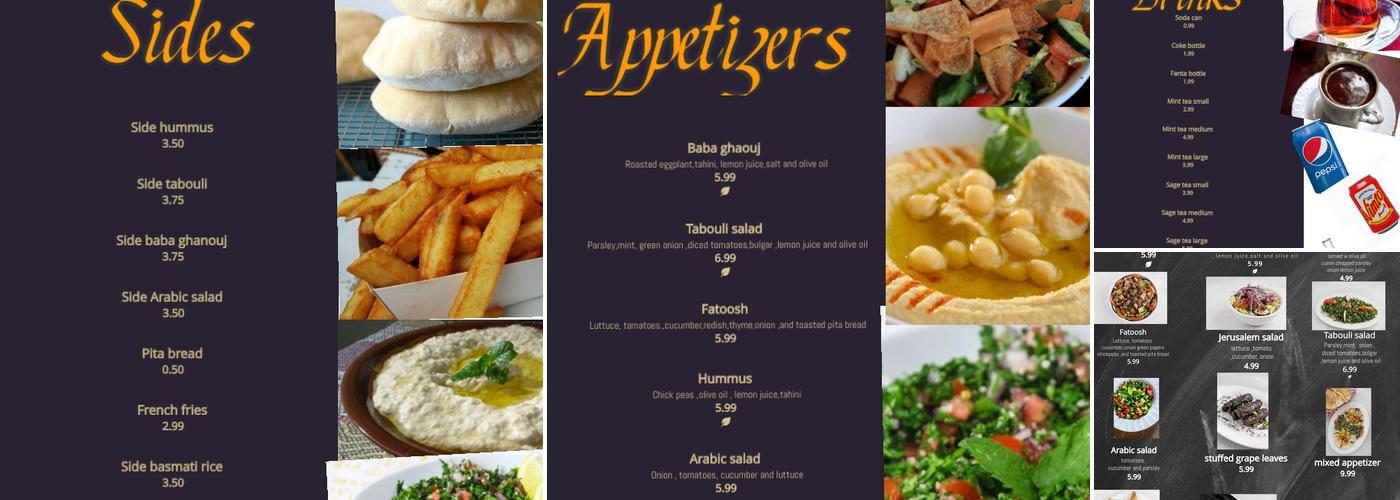 Al Madina restaurant Menu