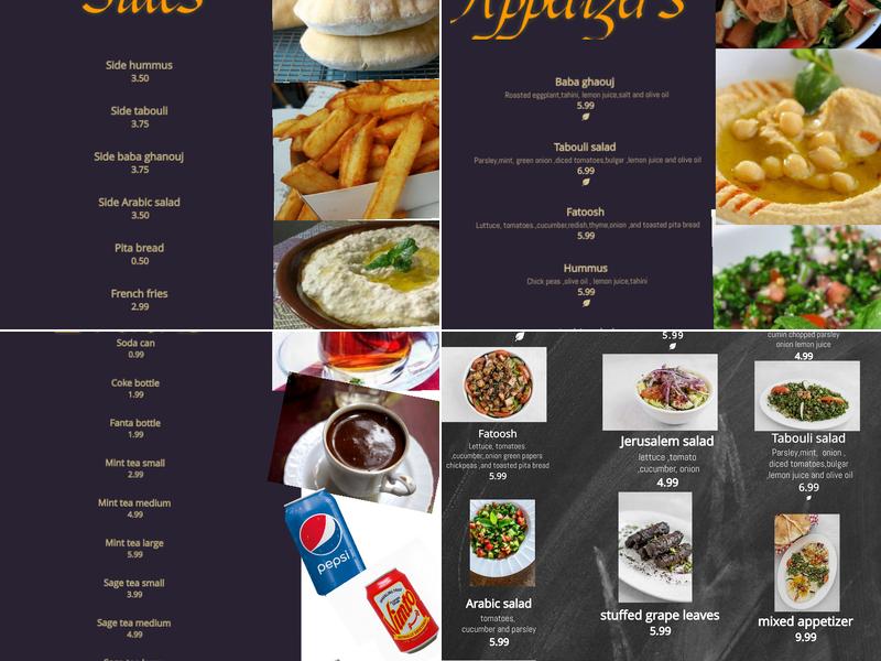Al Madina restaurant Menu