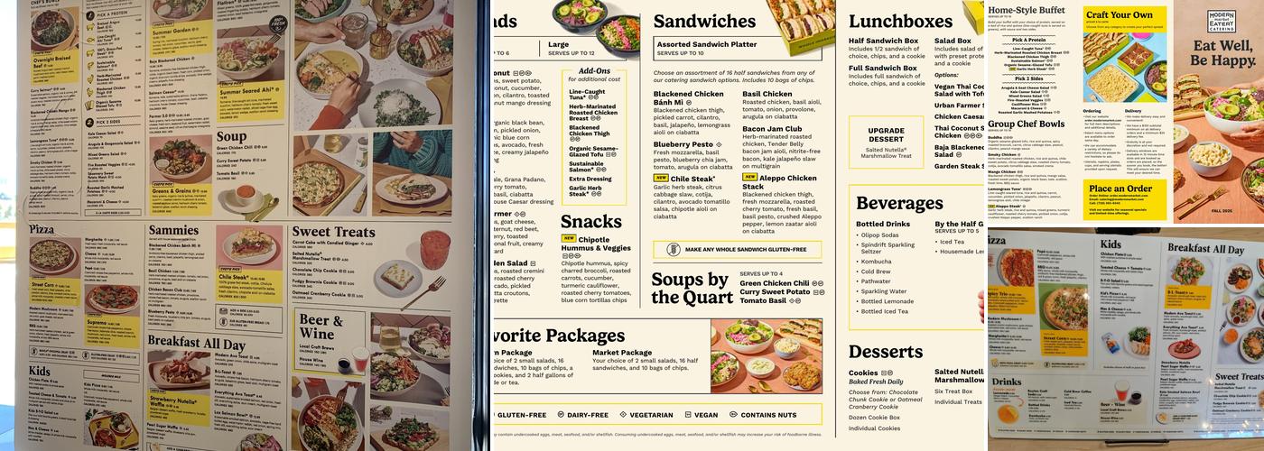 Modern Market Eatery - Academy & Woodmen Menu