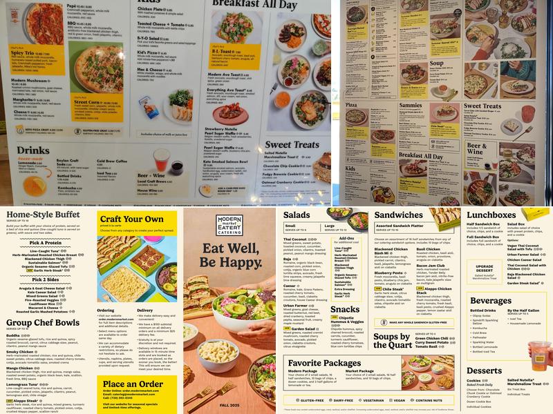 Modern Market Eatery - Academy & Woodmen Menu