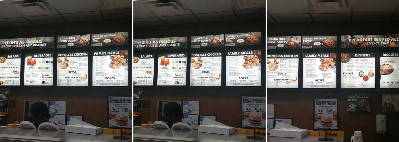 Bojangles Menu