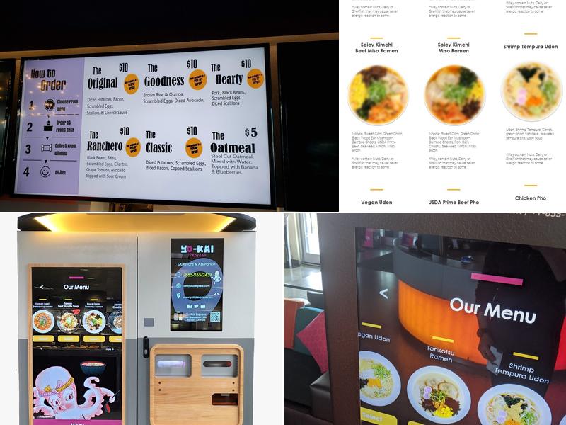 Aloft Santa Clara Menu