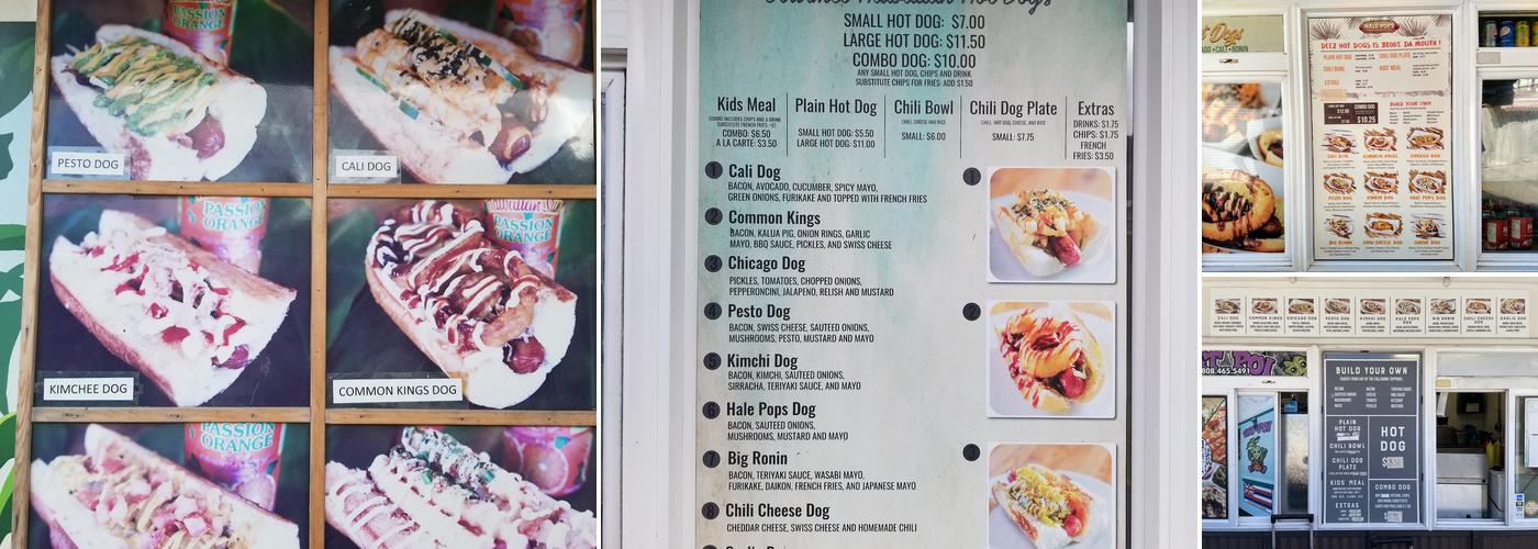 Hale Pops Menu