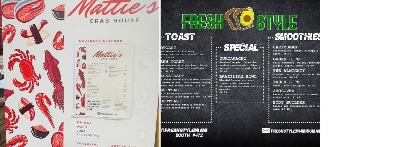 Fresh Style Miami Menu