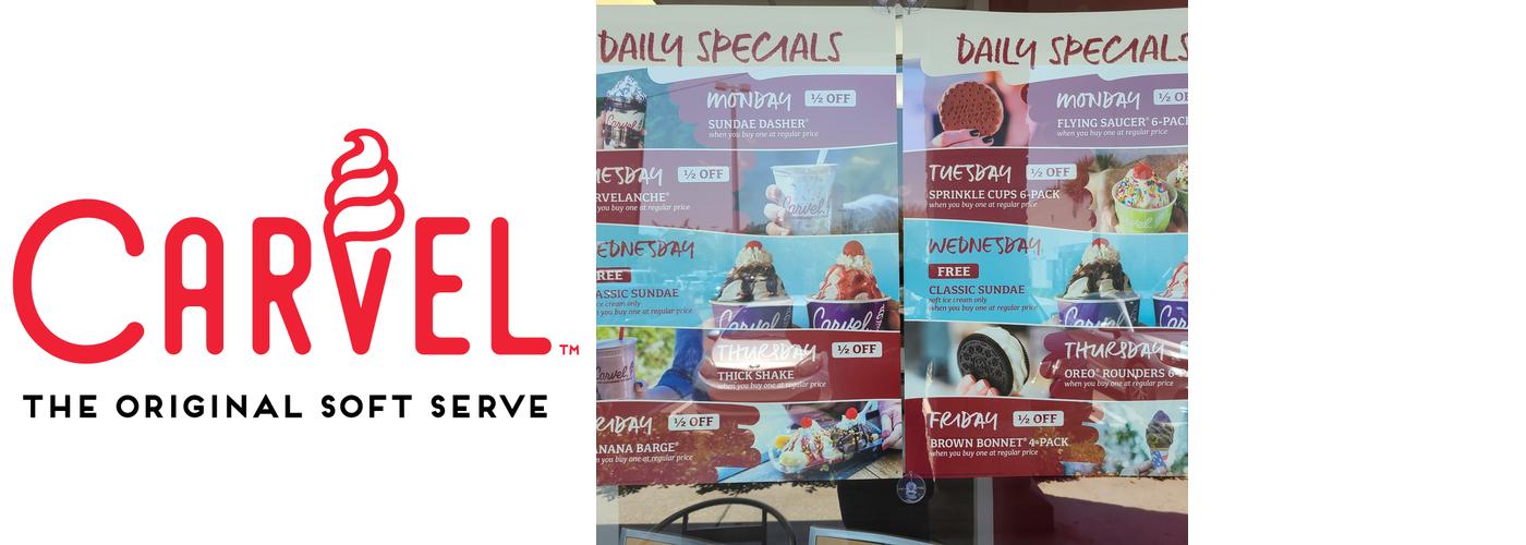Carvel Menu
