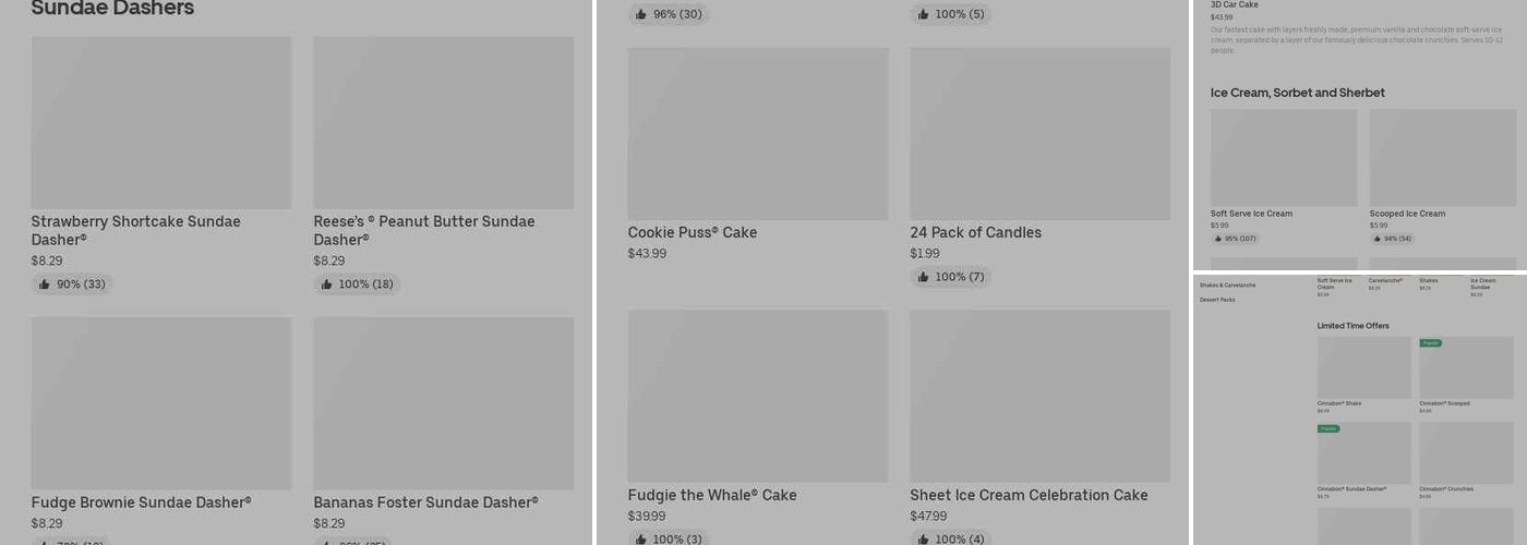Carvel Menu