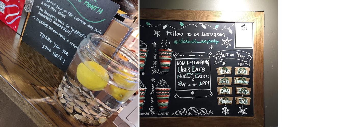 Starbucks Coffee Menu