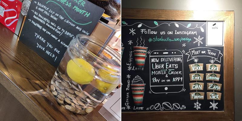 Starbucks Coffee Menu