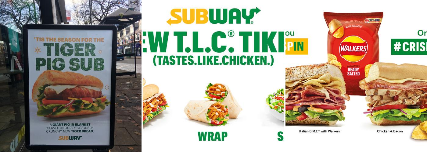 Subway Menu