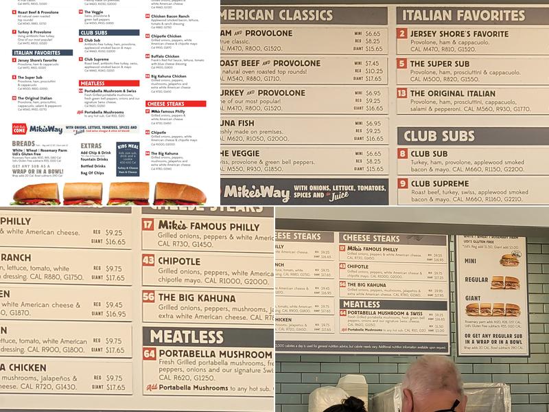 Jersey Mike's Menu