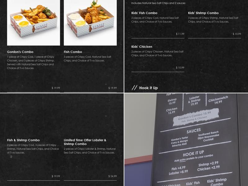 Gordon Ramsay Fish & Chips Menu