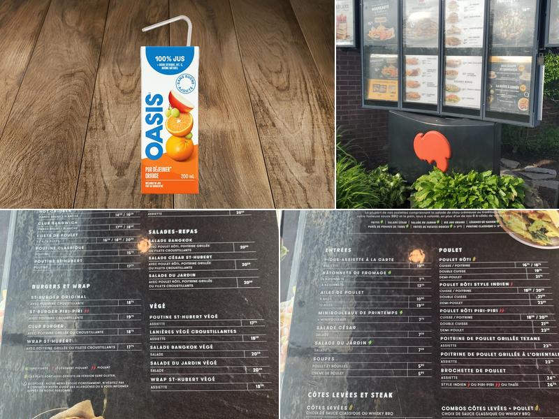 Rôtisserie St-Hubert Menu