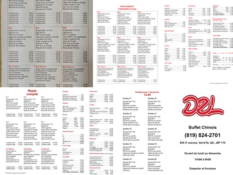 Restaurant Del Menu