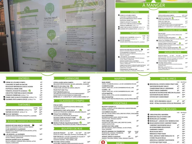 Symposium Menu