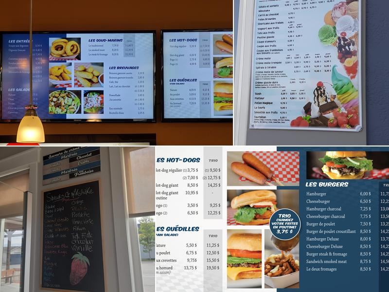 Snack Bar D'Amours Menu