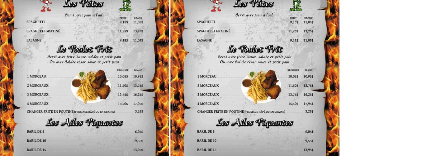 Le Buffet Du Dragon Menu