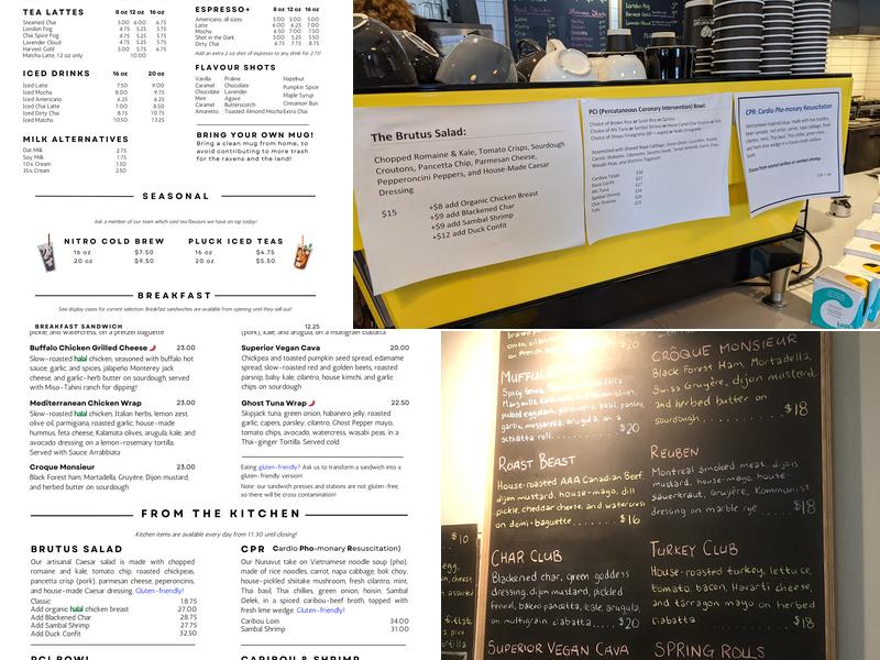 Black Heart Café Menu