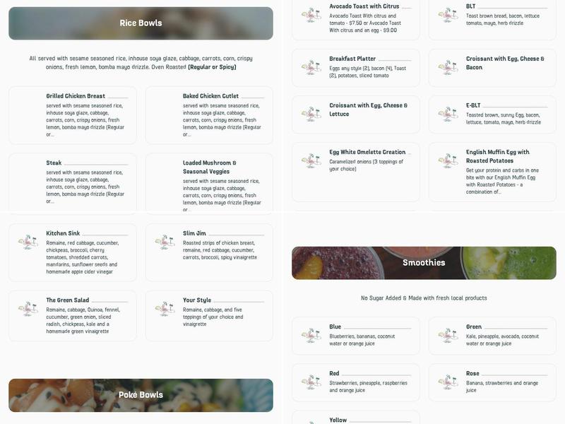 Sonnys Bistro Lunch Restaurant Montreal Menu