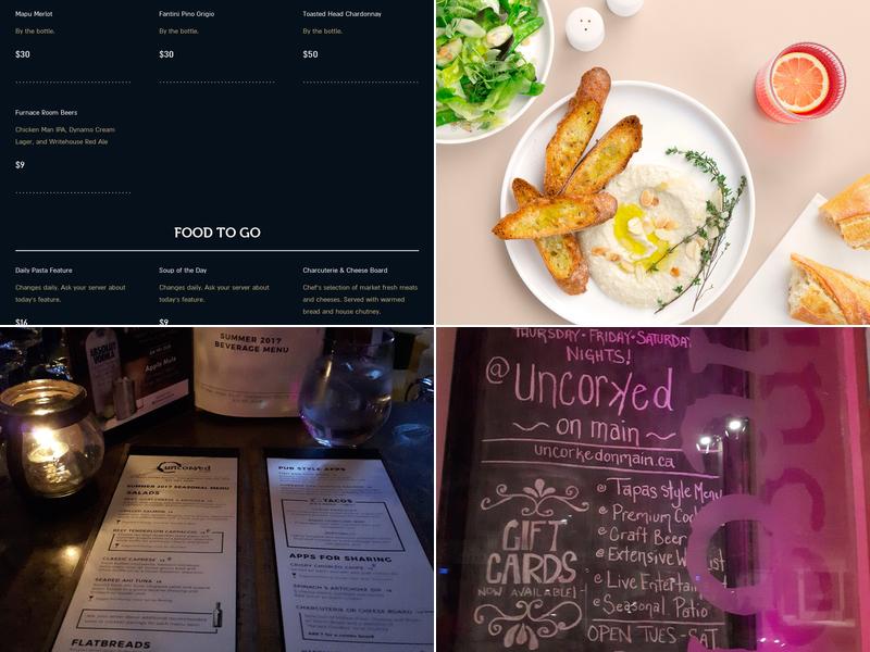 Uncorked on Main Menu