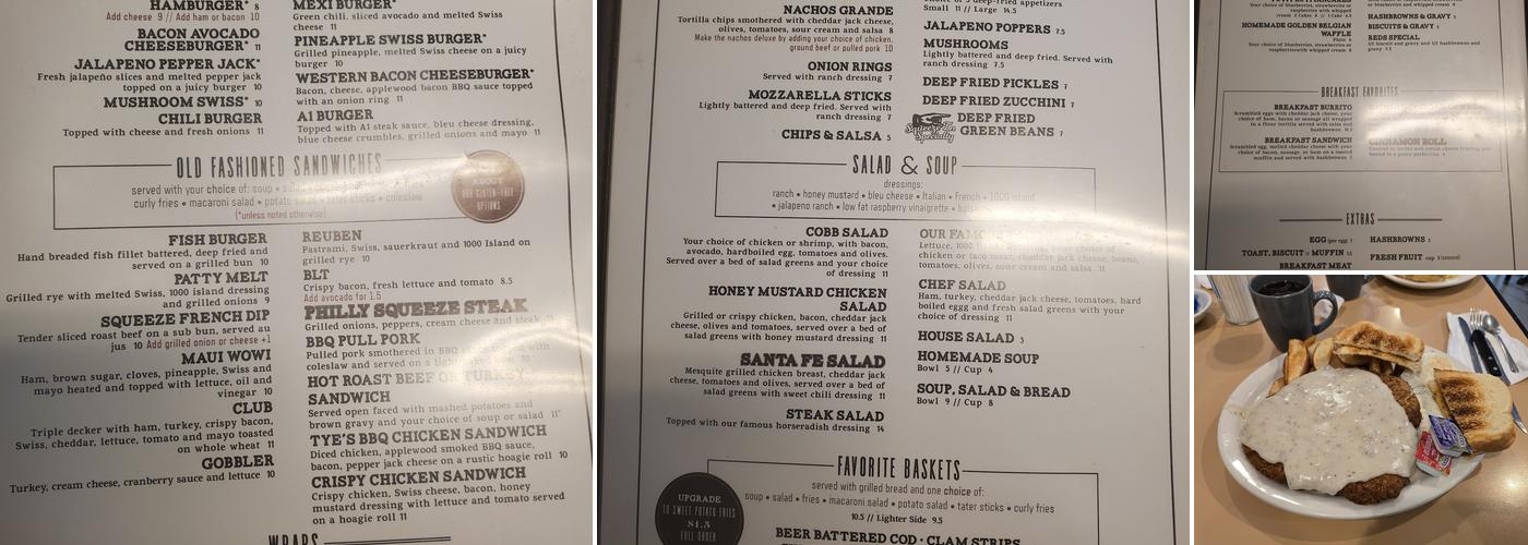 Squeeze-In Restaurant & Deck Menu