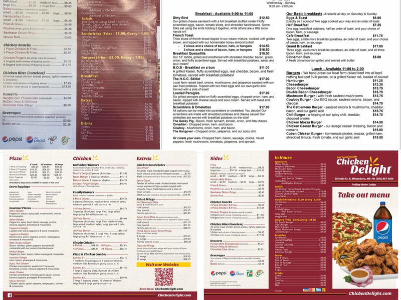 Chicken Delight | Minnedosa Menu