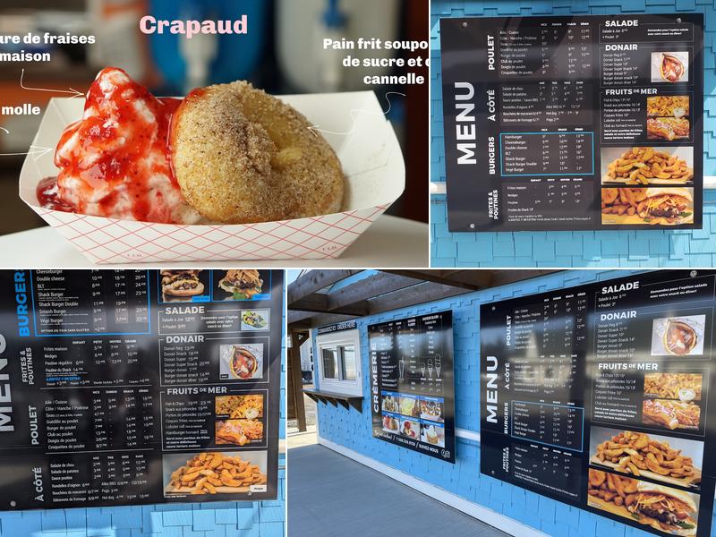 Le Shack à Joe Menu