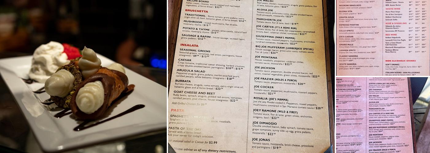 Joe's Italian Kitchen Menu