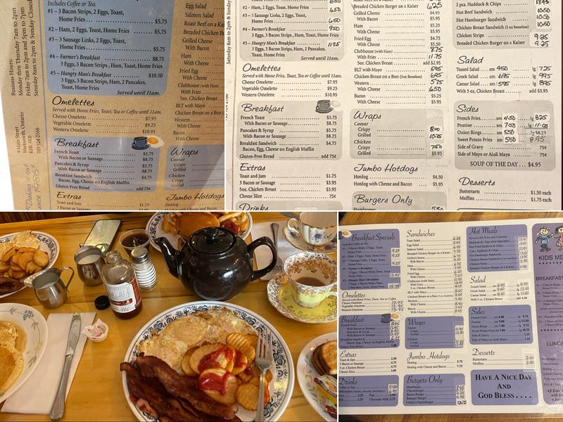 Jeannine's Backtalk Cafe Menu