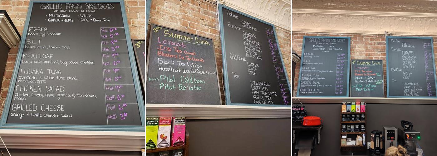 Em's Cafe Menu