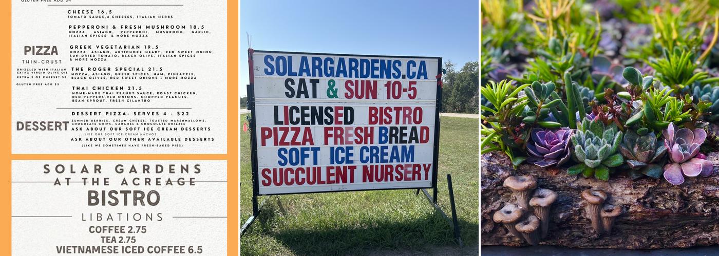 Solar Gardens at Avalon Menu