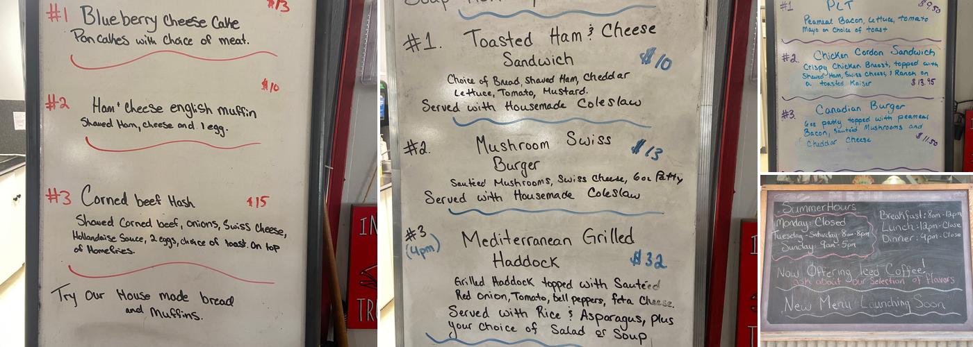 The Codmothers Menu